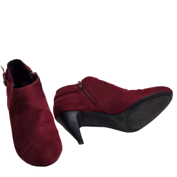 Comfort Plus by Predictions Burgundy Bootie Size 9 - Picture 8 of 9